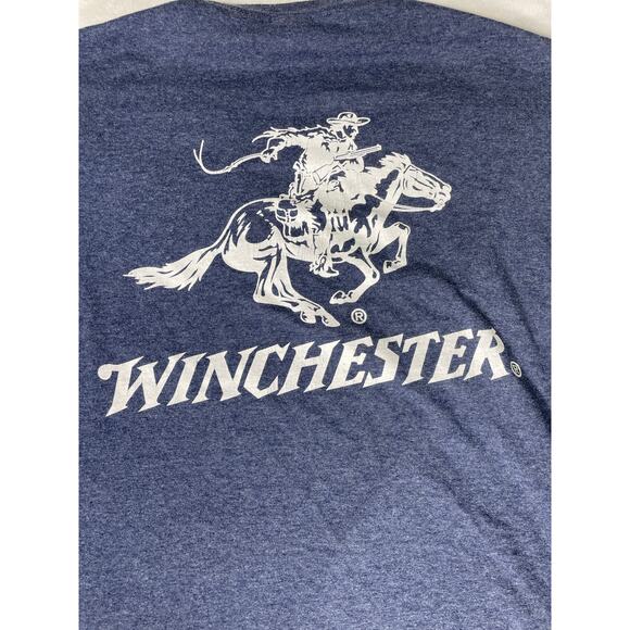 Winchester Cowboy Graphic Blue Gildan Tee XL - Picture 6 of 7